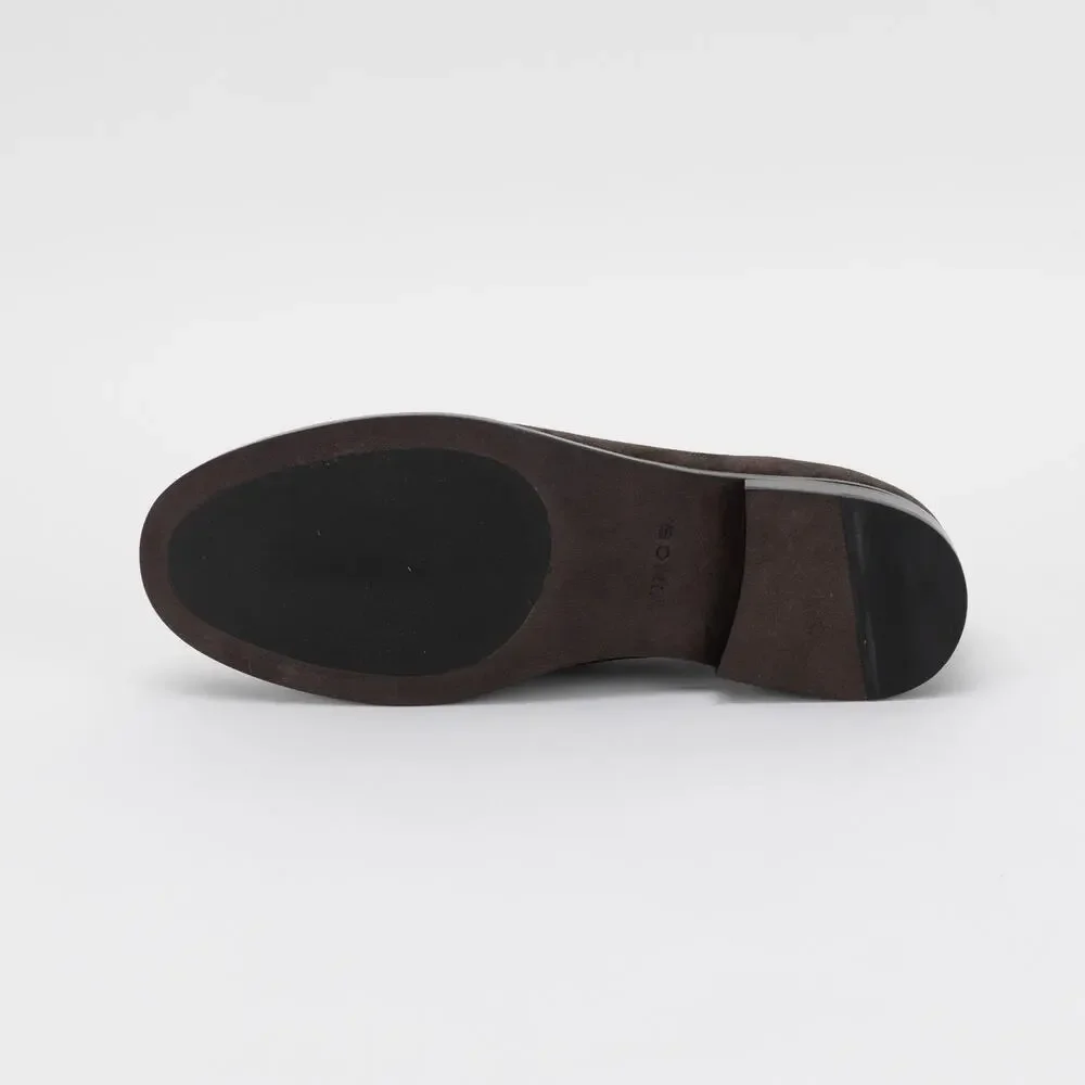 Vince Men Miles Suede Loafer Cocoa Brown Size 10 M / 44 EU